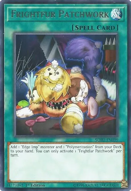 Frightfur Patchwork SOFU-EN099 1st Edition Yu-Gi-Oh card from Soul Fusion
