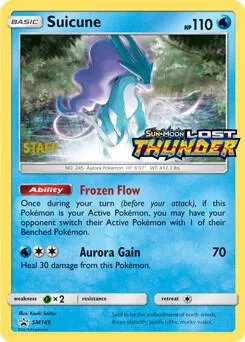 Suicune - SM149 Prerelease [Staff] #SM149 Holofoil Pokémon card from SM Promos
