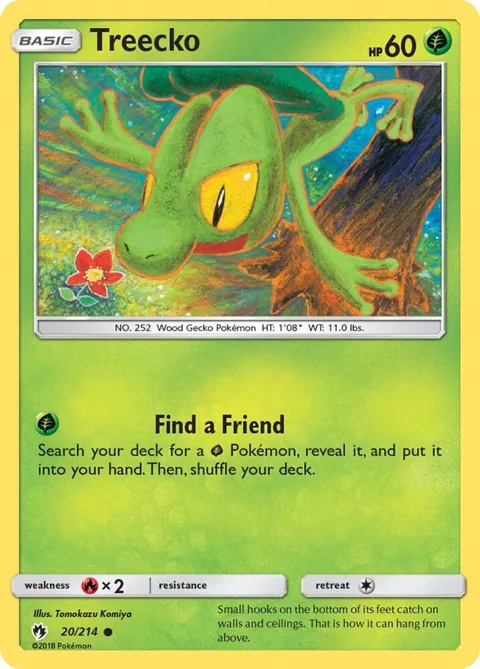 Treecko #20/214 Pokémon card from SM - Lost Thunder