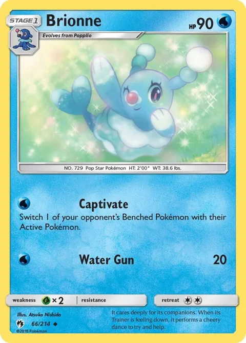 Brionne #66/214 Pokémon card from SM - Lost Thunder