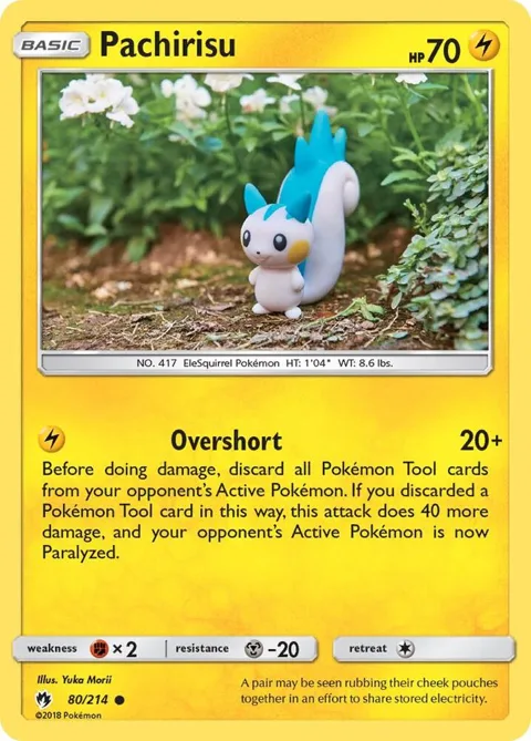 Pachirisu #80/214 Pokémon card from SM - Lost Thunder