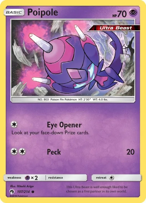 Poipole #107/214 Pokémon card from SM - Lost Thunder