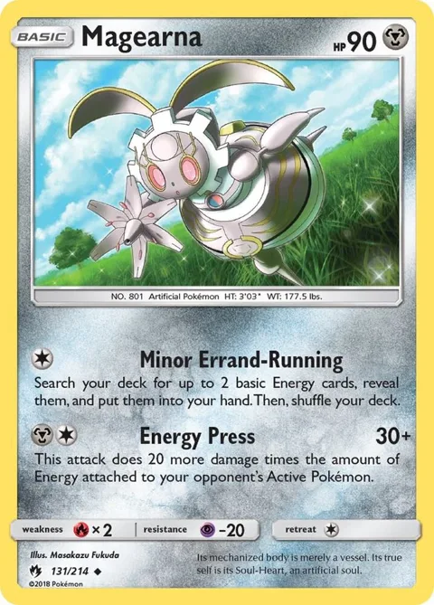 Magearna #131/214 Pokémon card from SM - Lost Thunder