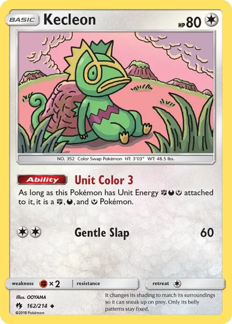 Kecleon 162 #162/214 Pokémon card from SM - Lost Thunder