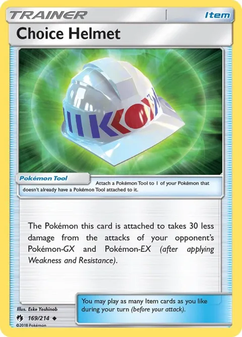 Choice Helmet #169/214 Pokémon card from SM - Lost Thunder