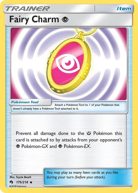 Fairy Charm P #175/214 Reverse Holofoil Pokémon card from SM - Lost Thunder
