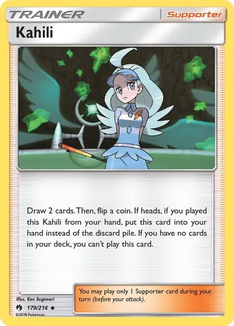 Kahili #179/214 Pokémon card from SM - Lost Thunder