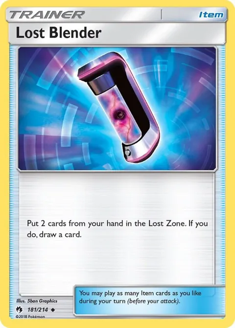 Lost Blender #181/214 Pokémon card from SM - Lost Thunder