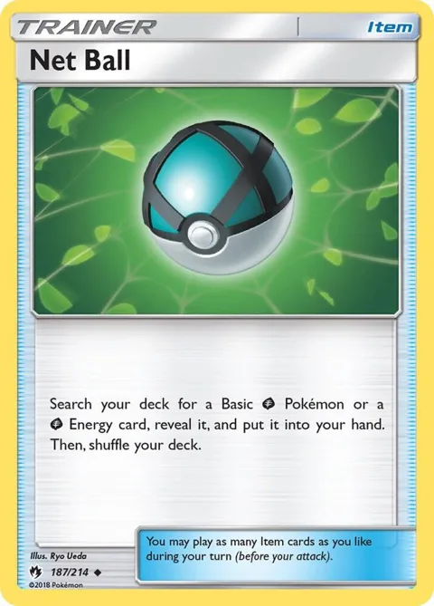 Net Ball #187/214 Pokémon card from SM - Lost Thunder