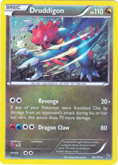 Druddigon - 70/106 Cosmos Holo #070/106 Holofoil Pokémon card from Blister Exclusives
