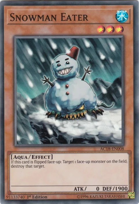 Snowman Eater AC18-EN008 Yu-Gi-Oh card from Advent Calendar 2018