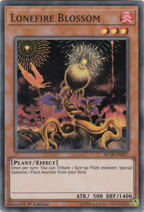 Lonefire Blossom AC18-EN017 Yu-Gi-Oh card from Advent Calendar 2018
