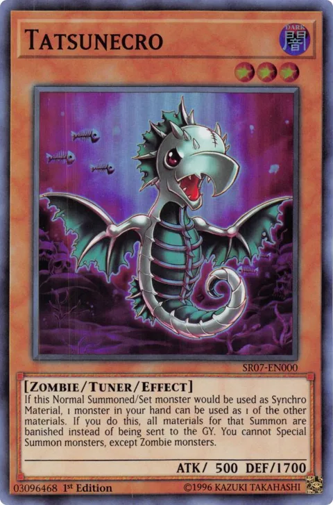 Tatsunecro SR07-EN000 Yu-Gi-Oh card from Structure Deck: Zombie Horde