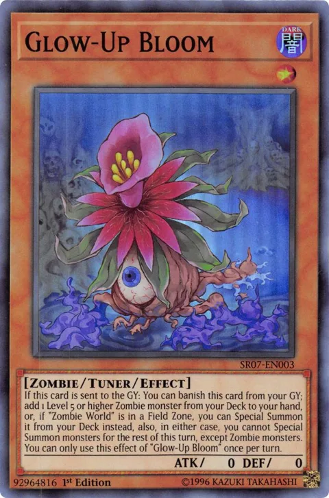 Glow-Up Bloom SR07-EN003 Yu-Gi-Oh card from Structure Deck: Zombie Horde