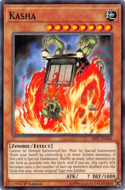 Kasha SR07-EN004 Yu-Gi-Oh card from Structure Deck: Zombie Horde