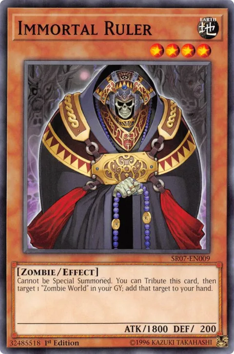 Immortal Ruler SR07-EN009 Yu-Gi-Oh card from Structure Deck: Zombie Horde