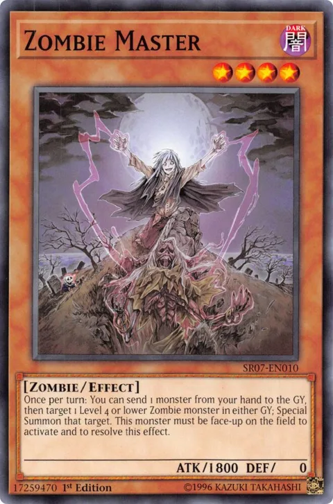 Zombie Master SR07-EN010 Yu-Gi-Oh card from Structure Deck: Zombie Horde