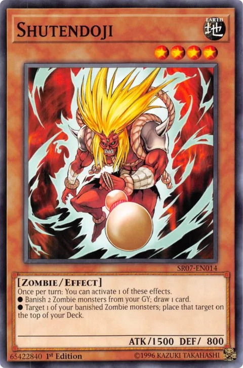 Shutendoji SR07-EN014 Yu-Gi-Oh card from Structure Deck: Zombie Horde