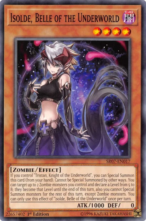 Isolde, Belle of the Underworld SR07-EN017 Yu-Gi-Oh card from Structure Deck: Zombie Horde