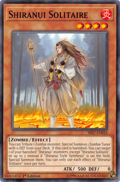Shiranui Solitaire SR07-EN018 Yu-Gi-Oh card from Structure Deck: Zombie Horde