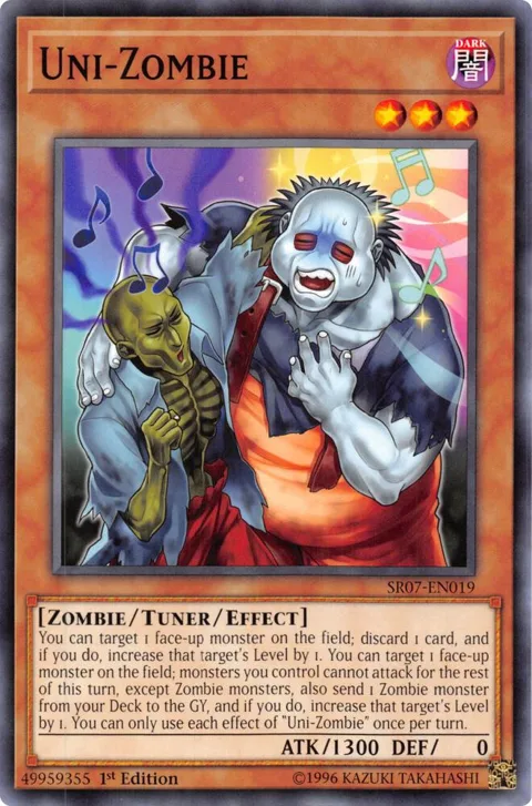 Uni-Zombie SR07-EN019 Yu-Gi-Oh card from Structure Deck: Zombie Horde