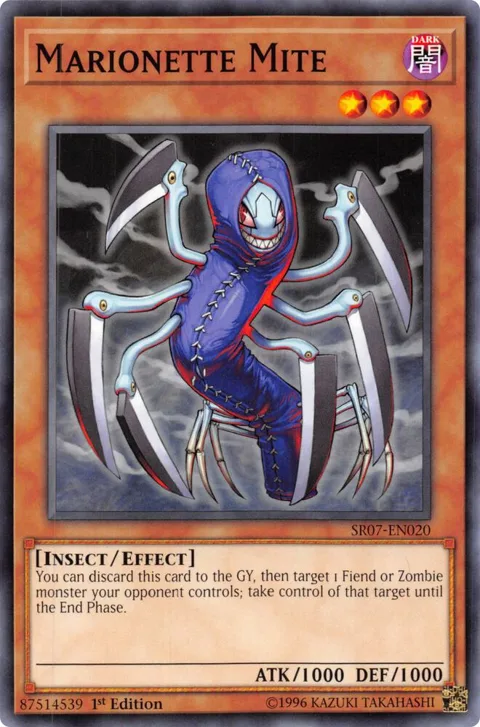 Marionette Mite SR07-EN020 Yu-Gi-Oh card from Structure Deck: Zombie Horde