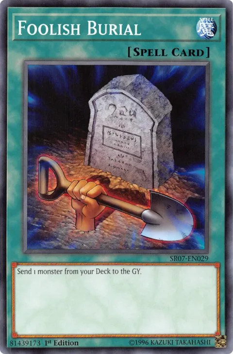 Foolish Burial SR07-EN029 Yu-Gi-Oh card from Structure Deck: Zombie Horde