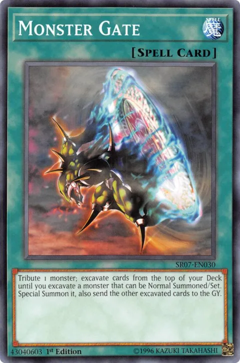Monster Gate SR07-EN030 Yu-Gi-Oh card from Structure Deck: Zombie Horde