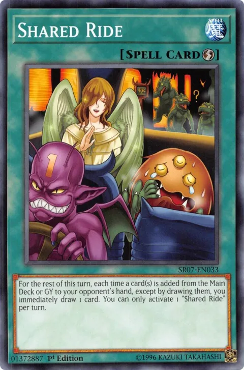 Shared Ride SR07-EN033 Yu-Gi-Oh card from Structure Deck: Zombie Horde