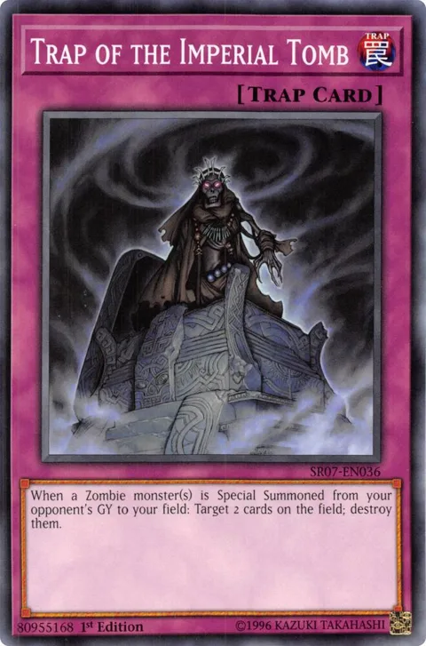 Trap of the Imperial Tomb SR07-EN036 Yu-Gi-Oh card from Structure Deck: Zombie Horde