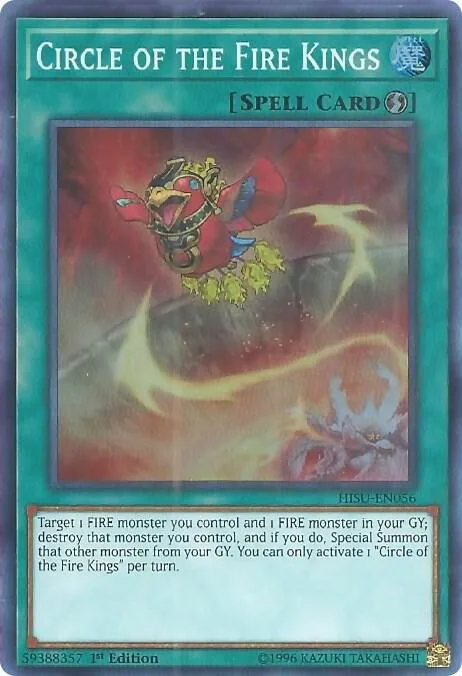 Circle of the Fire Kings HISU-EN056 Yu-Gi-Oh card from Hidden Summoners