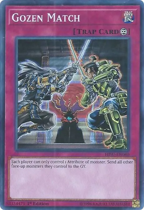 Gozen Match HISU-EN060 Yu-Gi-Oh card from Hidden Summoners