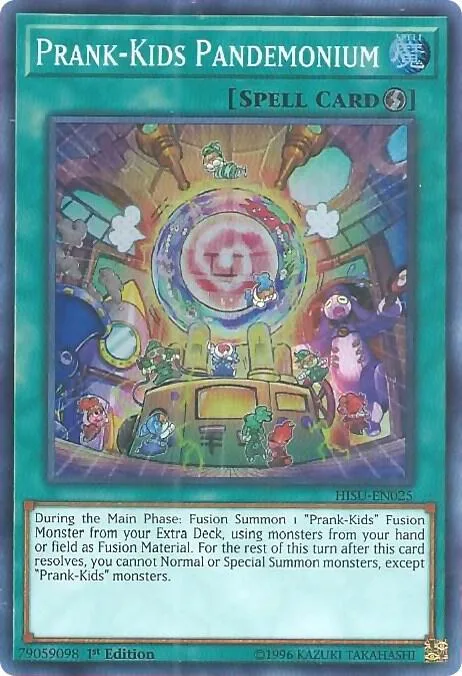 Prank-Kids Pandemonium HISU-EN025 Yu-Gi-Oh card from Hidden Summoners