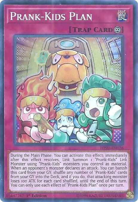 Prank-Kids Plan HISU-EN026 Yu-Gi-Oh card from Hidden Summoners