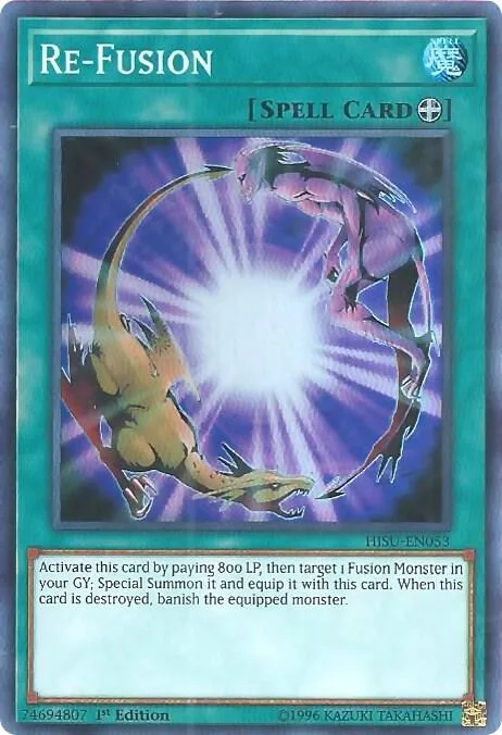 Re-Fusion HISU-EN053 Yu-Gi-Oh card from Hidden Summoners