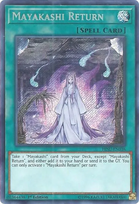Mayakashi Return HISU-EN038 Yu-Gi-Oh card from Hidden Summoners