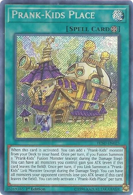 Prank-Kids Place HISU-EN023 Yu-Gi-Oh card from Hidden Summoners