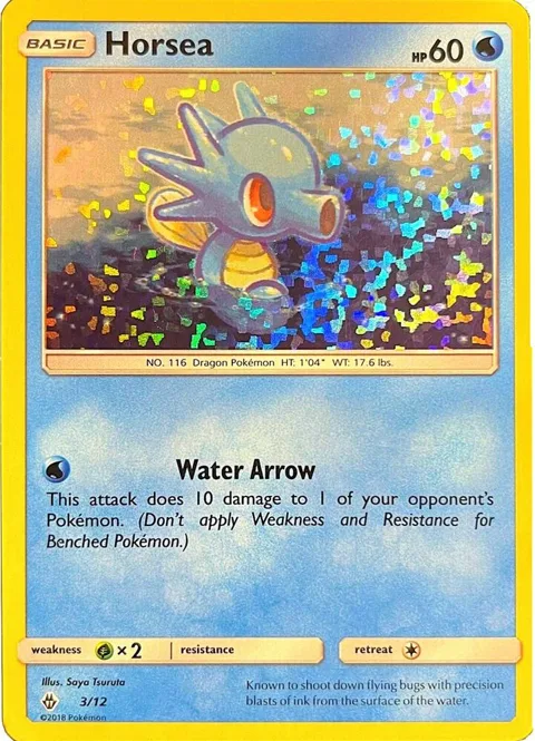 Horsea - 3/12 #003/012 Holofoil Pokémon card from McDonald's Promos 2018