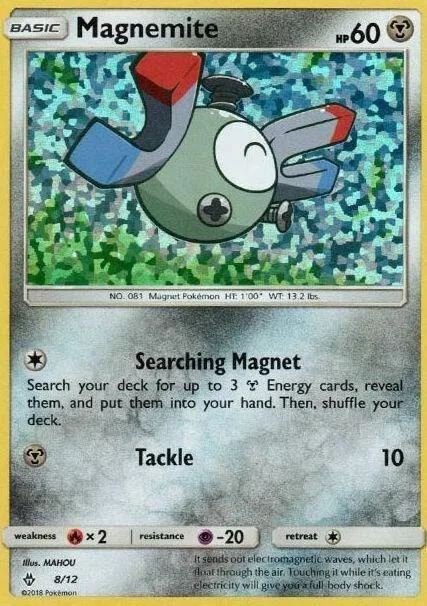 Magnemite - 8/12 #008/012 Holofoil Pokémon card from McDonald's Promos 2018