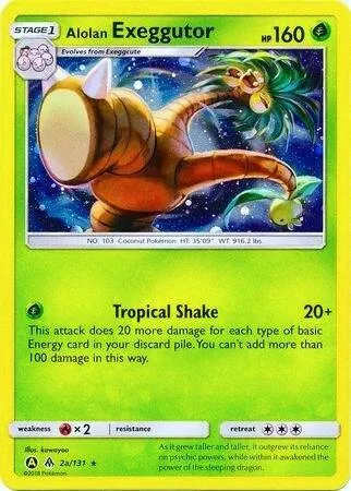 Alolan Exeggutor - 2a/131 #002a/131 Holofoil Pokémon card from Alternate Art Promos