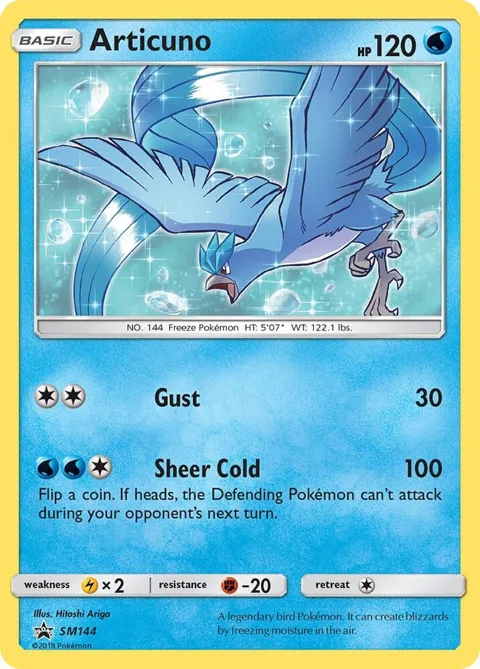 Articuno #SM144 Holofoil Pokémon card from SM Promos