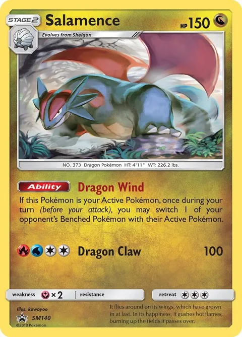 Salamence #SM140 Holofoil Pokémon card from SM Promos