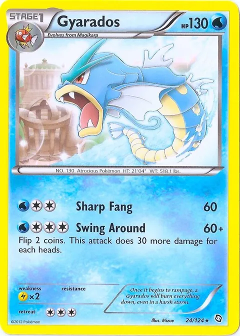 Gyarados - 24/124 Cosmos Holo #024/124 Holofoil Pokémon card from Blister Exclusives