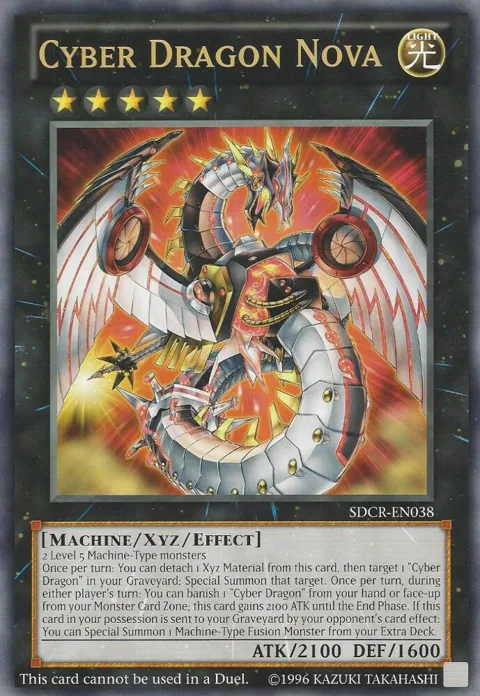 Cyber Dragon Nova Oversized Machine Madness SDCR-EN038 Yu-Gi-Oh card from Yu-Gi-Oh! Value Boxes