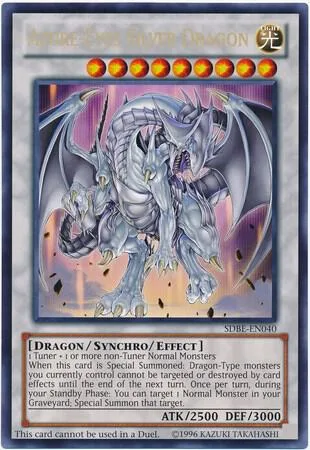 Azure-Eyes Silver Dragon Oversized Silver Dragon SDBE-EN040 Yu-Gi-Oh card from Yu-Gi-Oh! Value Boxes