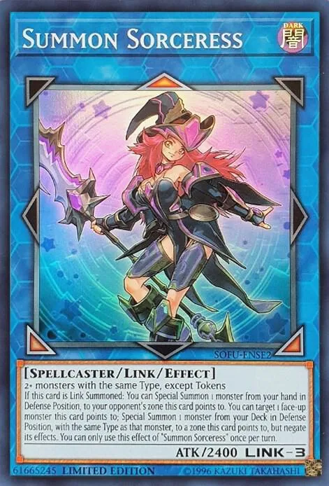 Summon Sorceress SOFU-ENSE2 Yu-Gi-Oh card from Soul Fusion
