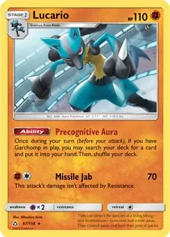 Lucario - 67/156 SM Ultra Prism #067/156 Pokémon card from Deck Exclusives