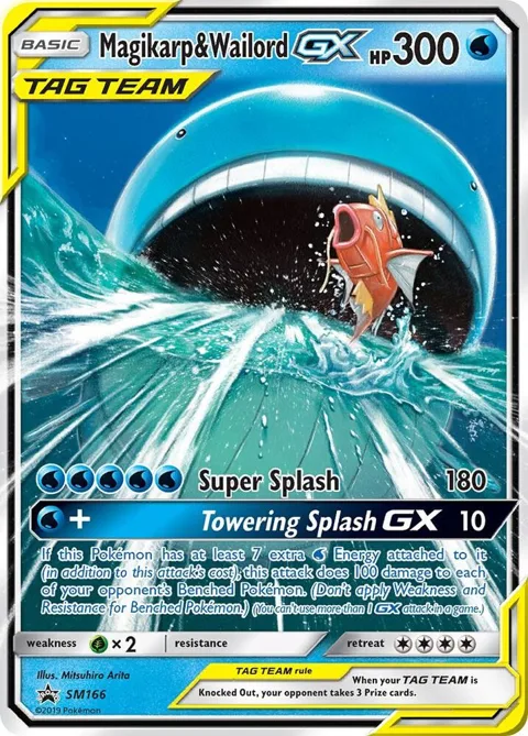 Magikarp & Wailord GX #SM166 Holofoil Pokémon card from SM Promos