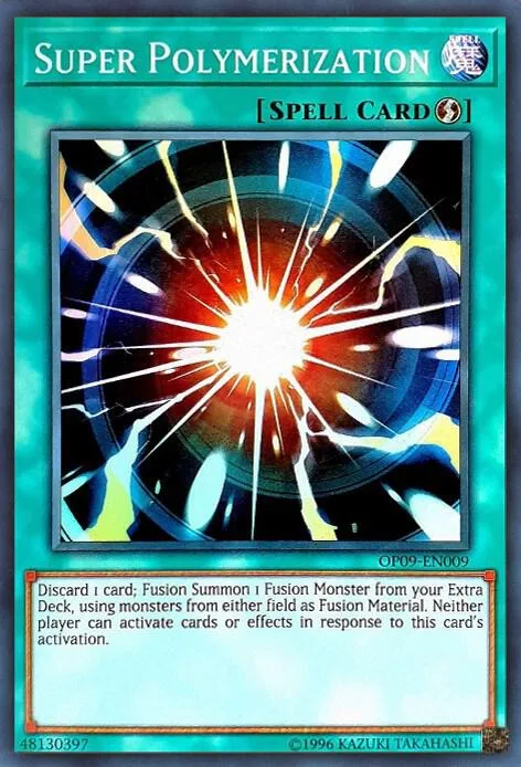 Super Polymerization OP09-EN009 Yu-Gi-Oh card from OTS Tournament Pack 9