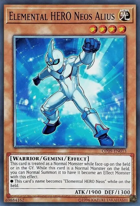 Elemental HERO Neos Alius OP09-EN013 Yu-Gi-Oh card from OTS Tournament Pack 9